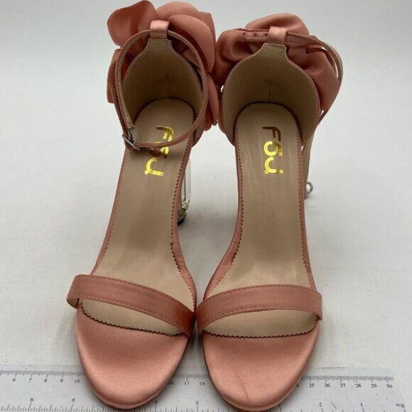 FSJ Women Open Toe Stylish Sandal Ankle Strap Chunky Block High Thick Heels - Picture 3 of 8